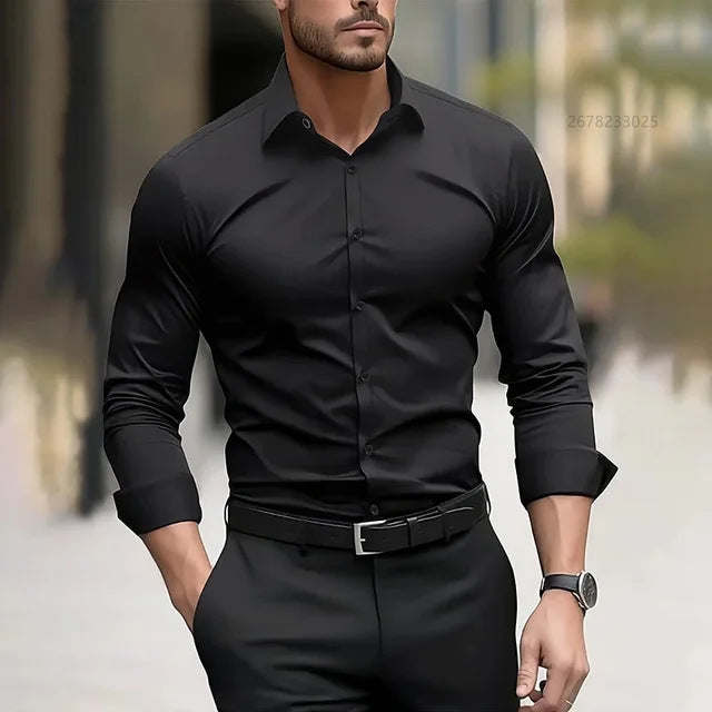 Sharp Style Zero Effort Men's Wrinkle-Free Shirt