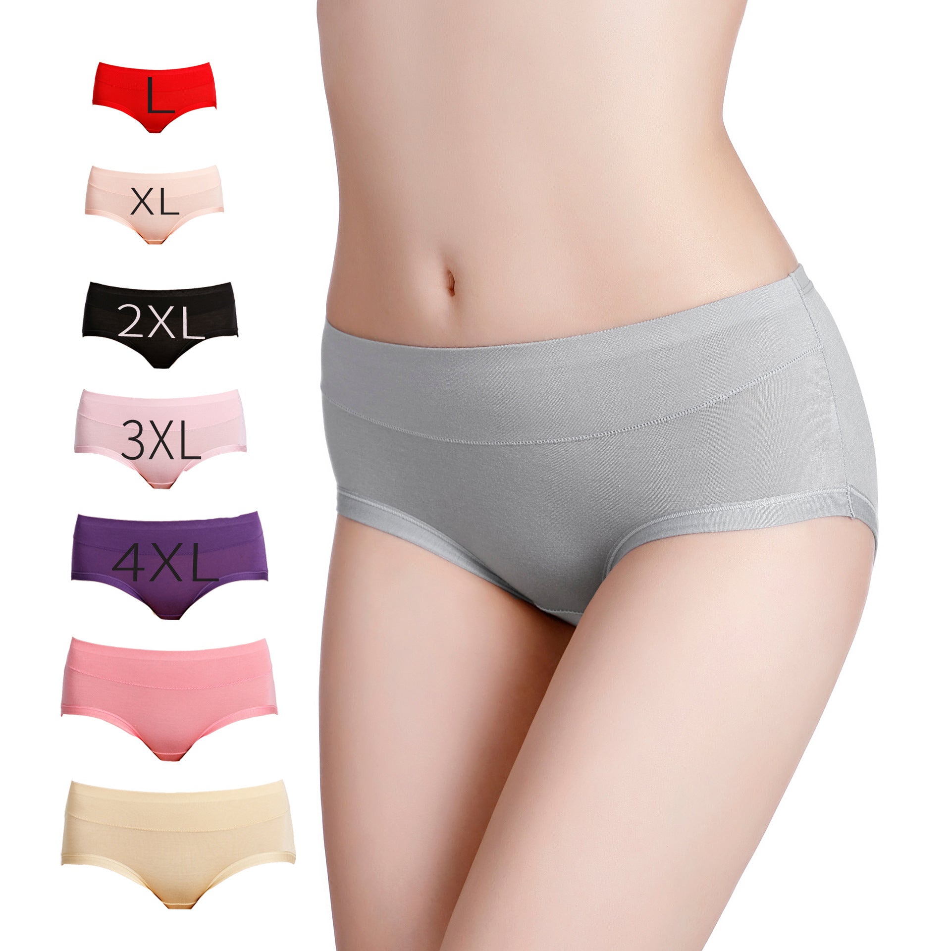 Gentle Bamboo Underwear Mid-Waist Fit, Maximum Comfort
