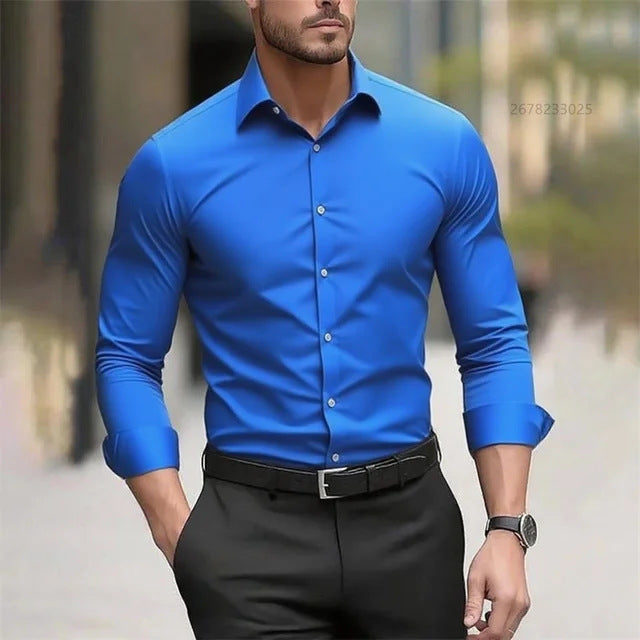 Sharp Style Zero Effort Men's Wrinkle-Free Shirt