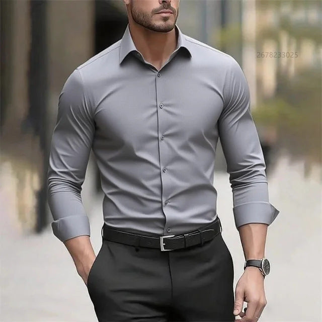 Sharp Style Zero Effort Men's Wrinkle-Free Shirt
