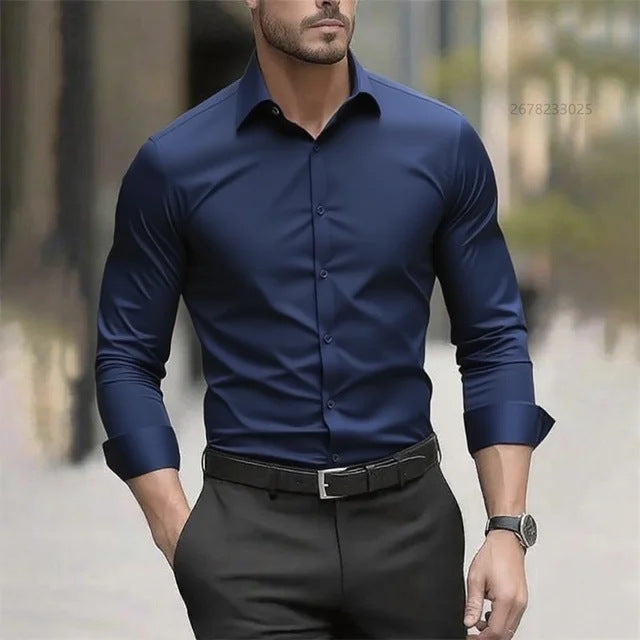 Sharp Style Zero Effort Men's Wrinkle-Free Shirt
