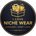 Logo for 'I Love Niche Wear' with a box containing clothing items on a dark background.